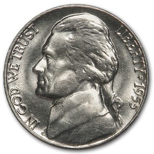 1955-D Jefferson Nickel BU