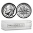 1955-D Roosevelt Dime 50-Coin Roll BU