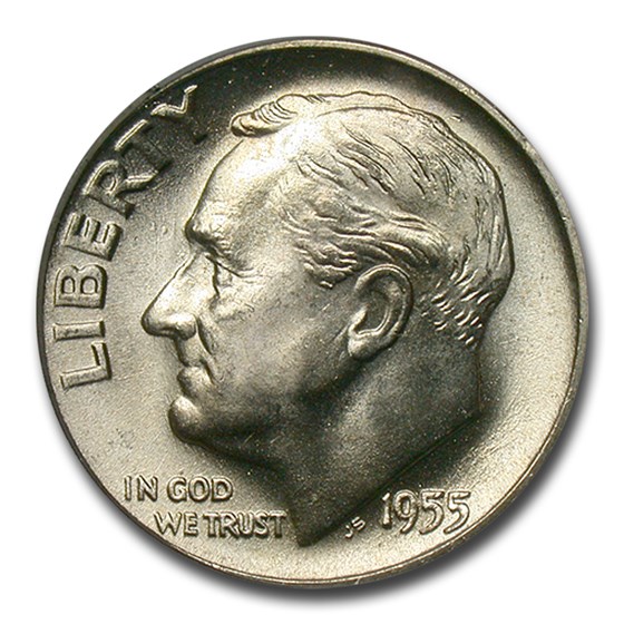 1955-D Roosevelt Dime MS-67 PCGS (FB) 1955-D Roosevelt Dime MS-67 PCGS (FB)