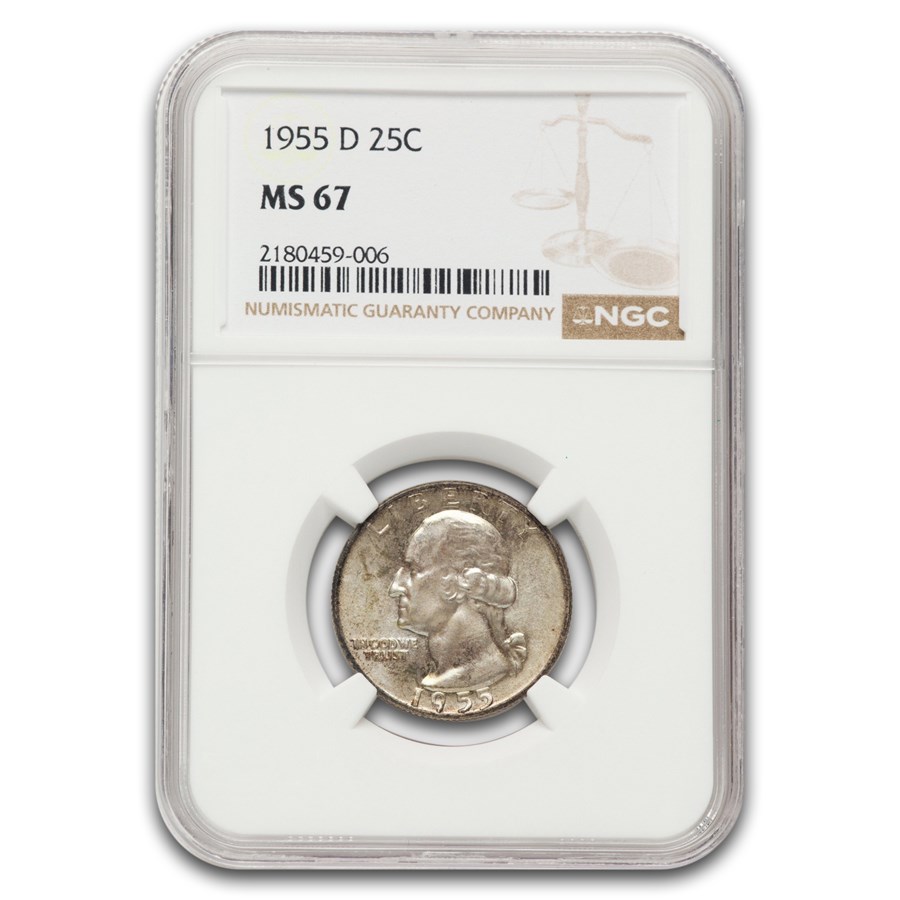 1955-D Washington Quarter MS-67 NGC