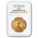 1955 Dominican Republic Gold 30 Pesos Rafael Trujillo MS-63 NGC