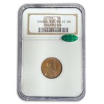 1955 Double Die Obverse Lincoln Cent MS62 NGC CAC (Brown)