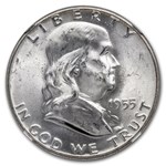 1955 Franklin Half Dollar MS-64 NGC (FBL)