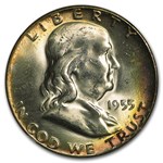 1955 Franklin Half Dollar MS-64 NGC