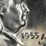 1955 Franklin Half Dollar MS-65 PCGS (FBL, Bugs Bunny)
