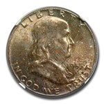 1955 Franklin Half Dollar MS-66 NGC (FBL)