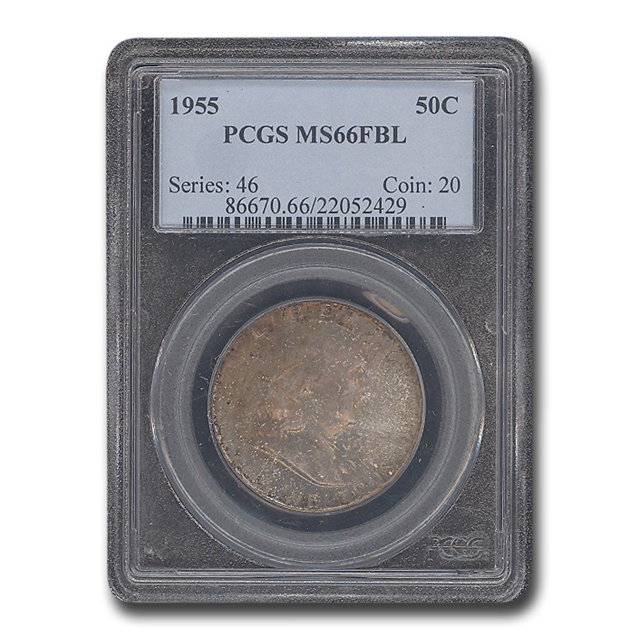1955 Franklin Half Dollar MS-66 PCGS (FBL)