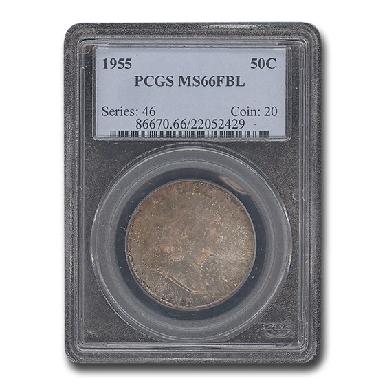 1955 Franklin Half Dollar MS-66 PCGS (FBL) 1955 Franklin Half Dollar MS-66 PCGS (FBL)