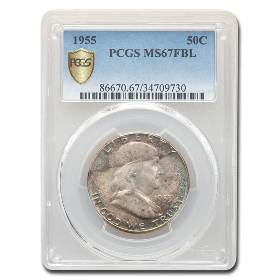 1955 Franklin Half Dollar MS-67 PCGS (FBL) 1955 Franklin Half Dollar MS-67 PCGS (FBL)