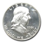 1955 Franklin Half Dollar PF-68 CAMEO NGC