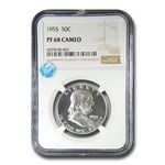 1955 Franklin Half Dollar PF-68 CAMEO NGC