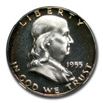 1955 Franklin Half Dollar PF-69 Cameo NGC