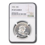 1955 Franklin Half Dollar PF-69 Cameo NGC