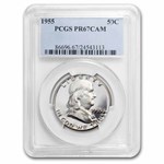 1955 Franklin Half Dollar PR-67 Cameo PCGS