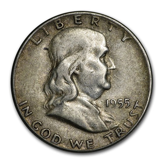 1955 Franklin Half Dollar XF (Bugs Bunny Variety) 1955 Franklin Half Dollar XF (Bugs Bunny Variety)