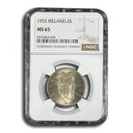 1955 Ireland Florin MS-65 NGC
