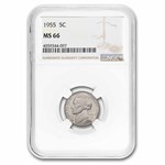 1955 Jefferson Nickel MS-66 NGC