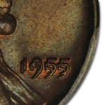 1955 Lincoln Cent Double Die Obverse MS-64 PCGS (Brown)