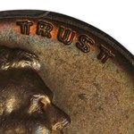 1955 Lincoln Cent Double Die Obverse MS-64 PCGS (Brown)