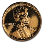1955 Lincoln Cent Gem Proof (Red)