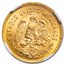 1955-M Mexico Gold 5 Pesos MS-66 NGC