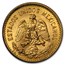 1955 Mexico Gold 5 Pesos Avg Circ