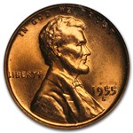 1955-S Lincoln Cent MS-67 NGC (Red)
