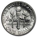1955-S Roosevelt Dime 50-Coin Roll BU