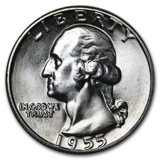 1955 Washington Quarter BU 1955 Washington Quarter BU