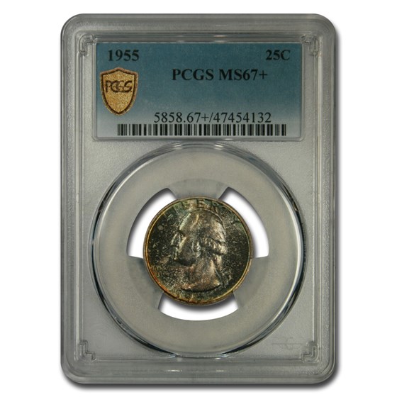 1955 Washington Quarter MS-67+ PCGS 1955 Washington Quarter MS-67+ PCGS