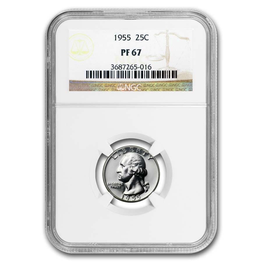 1955 Washington Quarter PF-67 NGC