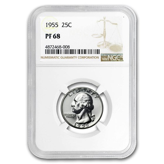 1955 Washington Quarter PF-68 NGC 1955 Washington Quarter PF-68 NGC