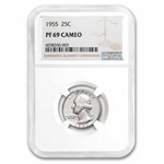 1955 Washington Quarter PF-69 Cameo NGC