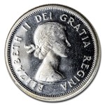 1956 Canada Silver 25 Cents Elizabeth II BU/Prooflike
