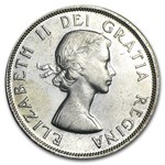 1956 Canada Silver Dollar Elizabeth II BU