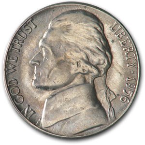 1956-D Jefferson Nickel BU 1956-D Jefferson Nickel BU
