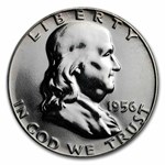 1956 Franklin Half Dollar 20-Coin Roll Proof