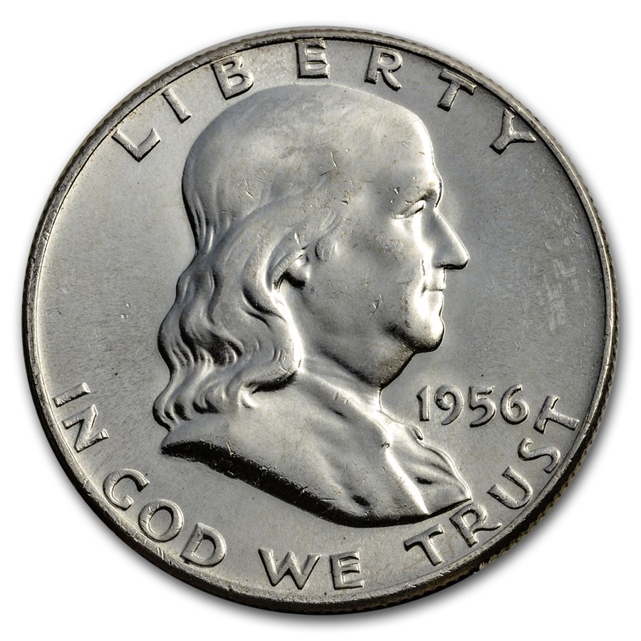 1956 Franklin Half Dollar BU