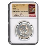 1956 Franklin Half Dollar MS-63 NGC (Bugs Bunny, Fivaz)