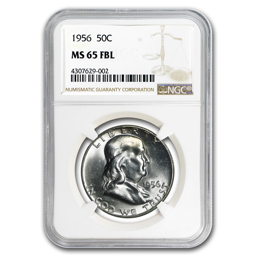 1956 Franklin Half Dollar MS-65 NGC (FBL)