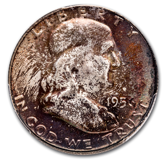 1956 Franklin Half Dollar MS-66+ PCGS (Beautifully Toned) 1956 Franklin Half Dollar MS-66+ PCGS (Beautifully Toned)