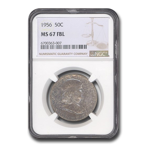 1956 Franklin Half Dollar MS-67 NGC (FBL) 1956 Franklin Half Dollar MS-67 NGC (FBL)