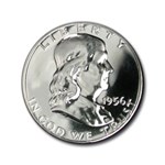 1956 Franklin Half Dollar Proof (Type-I) 4 Feathers