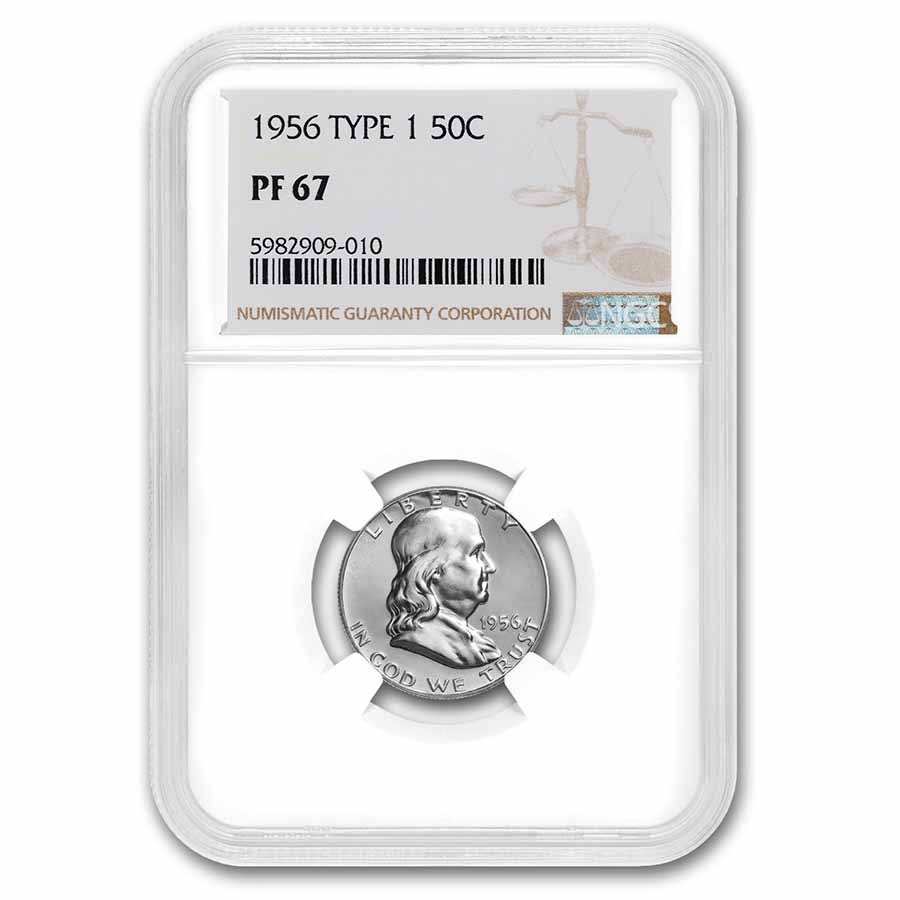1956 Franklin Half Dollar Type-I PF-67 NGC