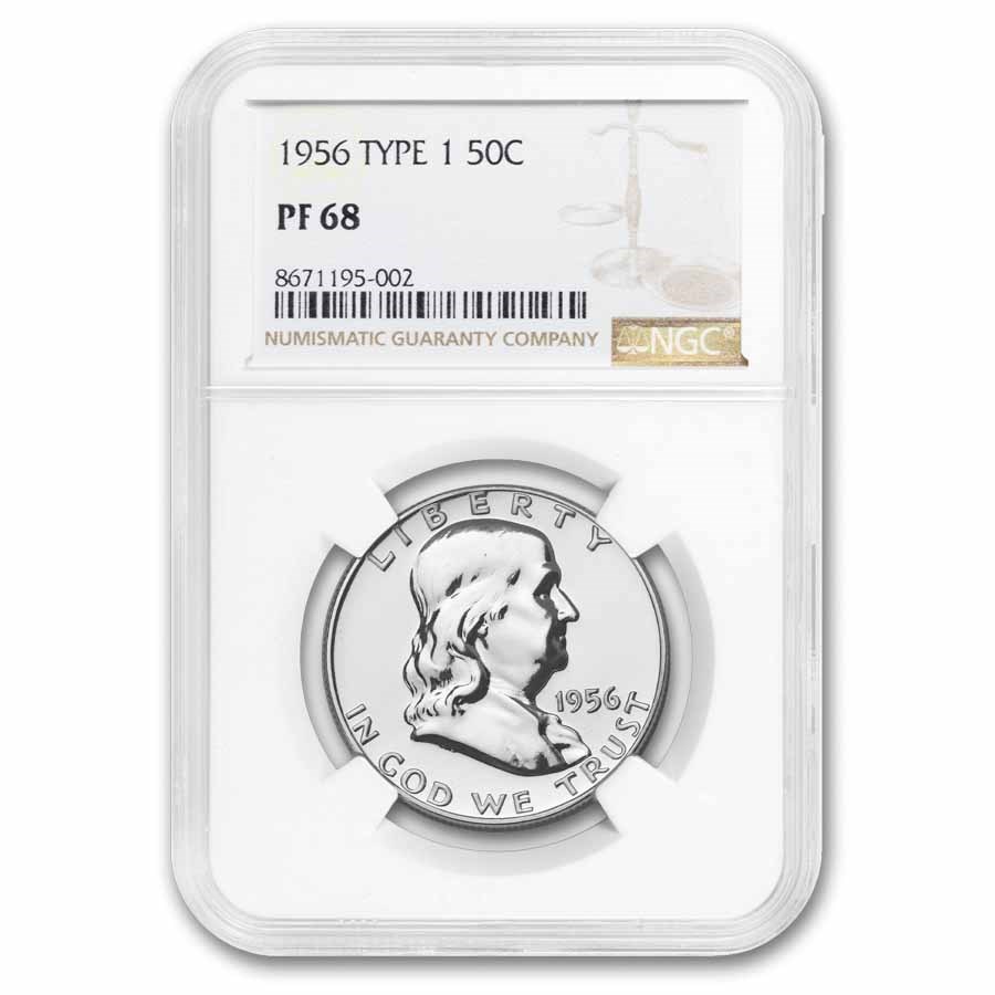 1956 Franklin Half Dollar Type-I PF-68 NGC