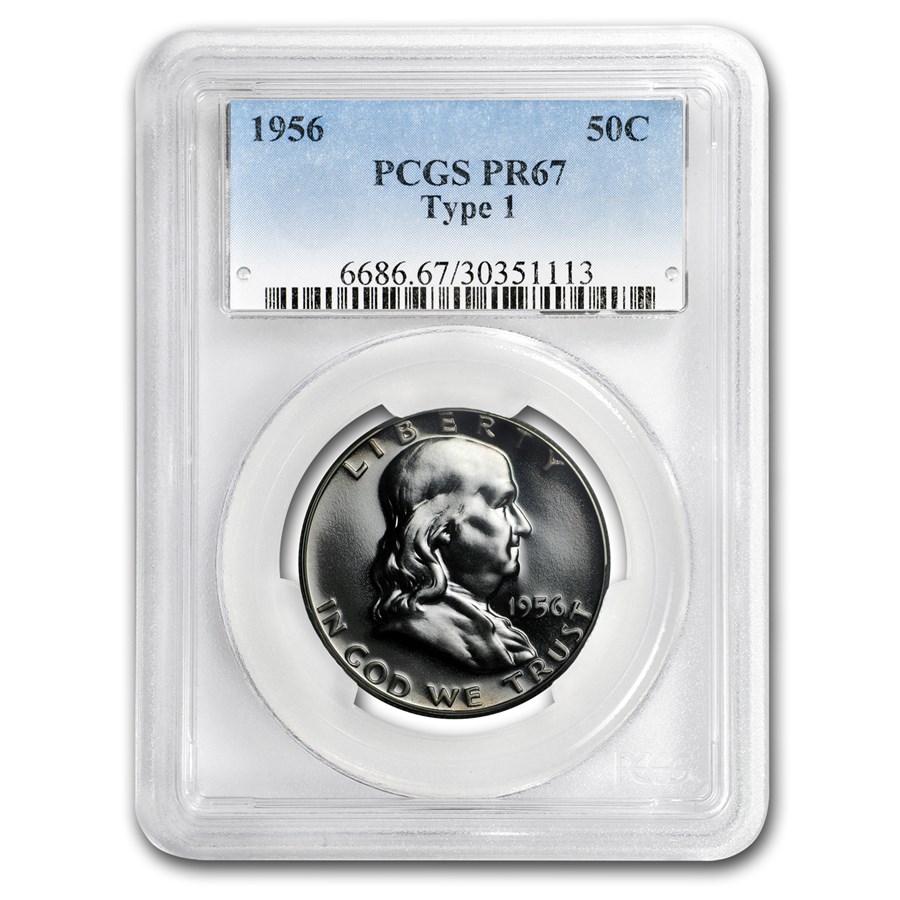 1956 Franklin Half Dollar Type-I PR-67 PCGS