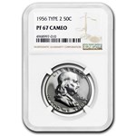 1956 Franklin Half Dollar Type-II PF-67 CAMEO NGC