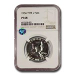 1956 Franklin Half Dollar Type-II PF-68 NGC