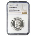 1956 Franklin Half Dollar Type-II PF-69 Cameo NGC