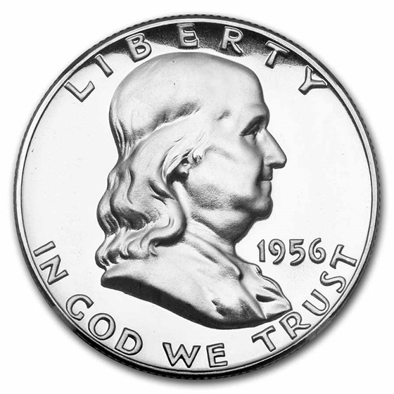 1956 Franklin Half Dollar Type-II PF-69 NGC 1956 Franklin Half Dollar Type-II PF-69 NGC